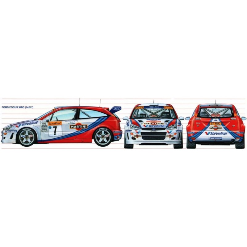 Ford Focus 1999 WRC Martini McRae Full Graphics Kit