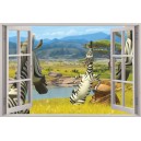 Digital Print Window Scene (Madagascar)