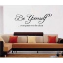 Be yourself Wall Art 