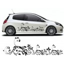 Renault Clio Custom Floral Side Graphic 24