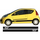 Peugeot 107 Side Stripe Style 1